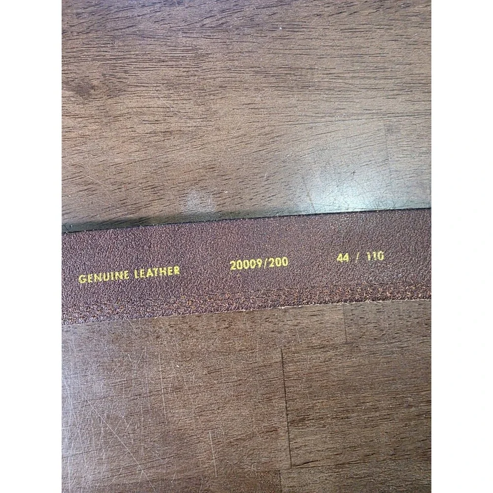 Browning Men’s Genuine Leather Triple Stitch Casual Work Belt Brown Size 44